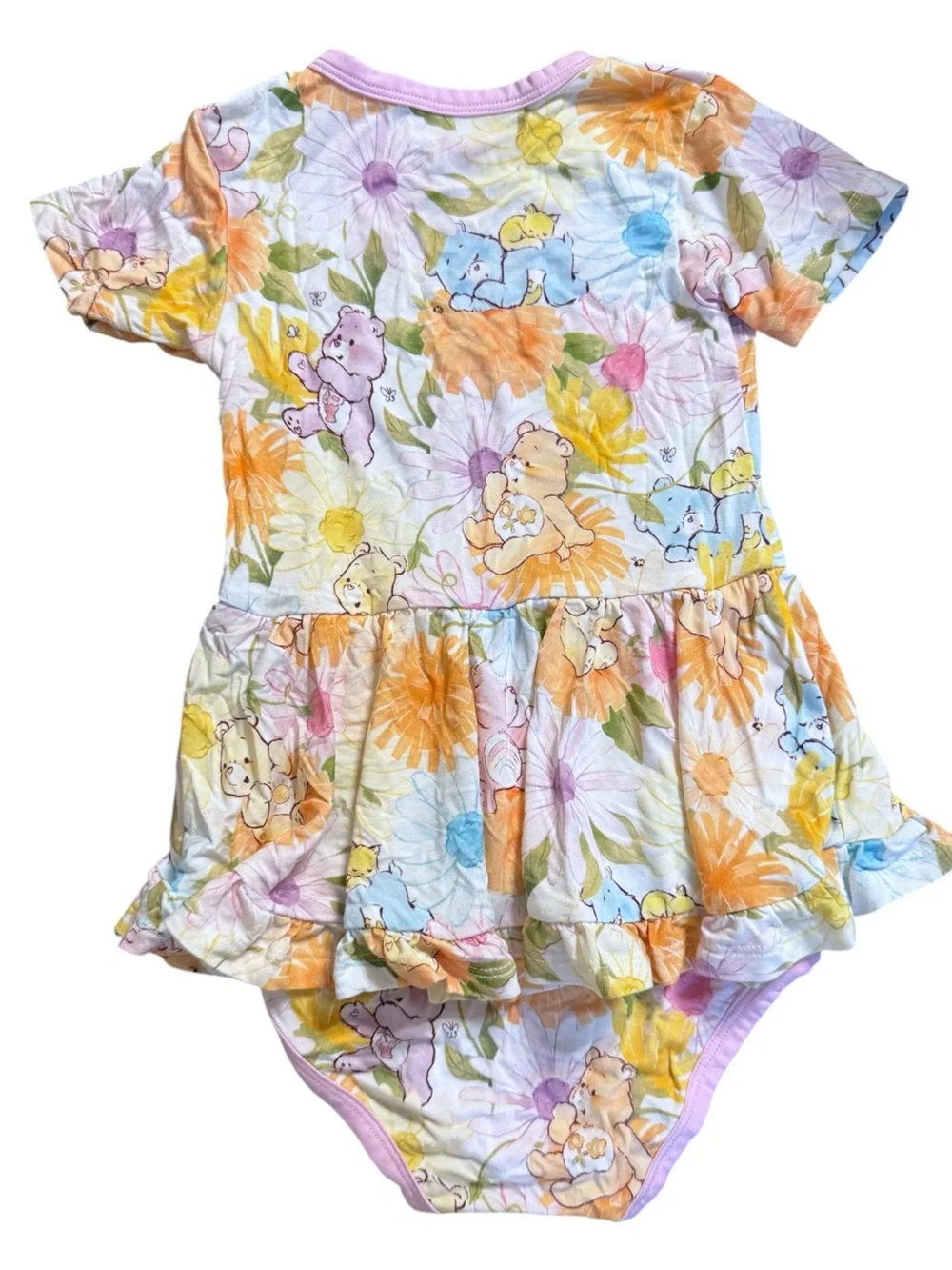 Care Bears x Birdie Bean Bamboo Twirl Bodysuit Dress 2T Floral